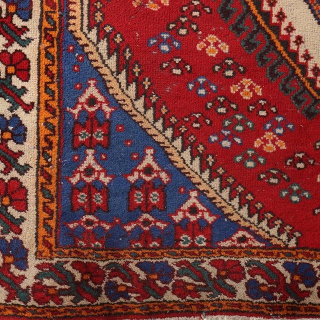 Middle Eastern Shiraz Rug For Sale - Image 5 of 8