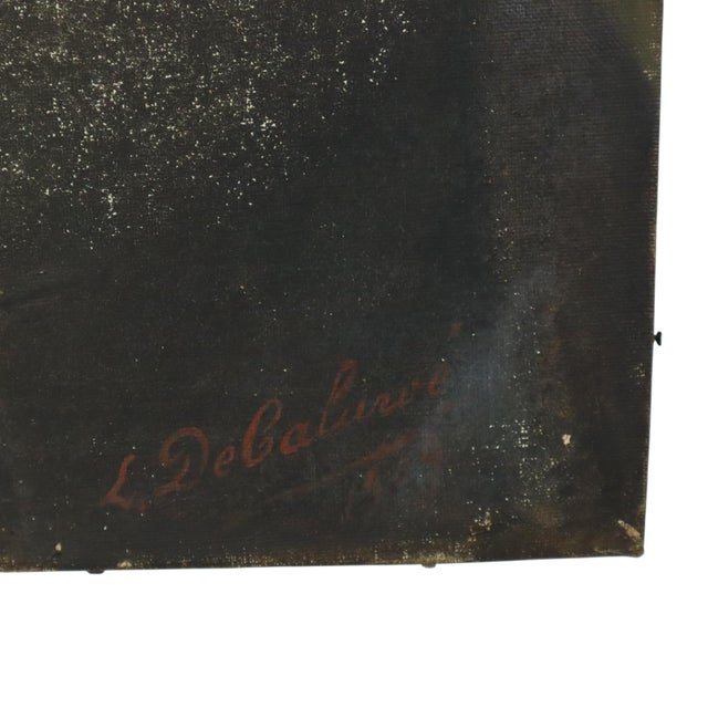 L. De Caluwé, Portrait of a Man, Early 20th Century, Painting on Canvas For Sale - Image 14 of 15