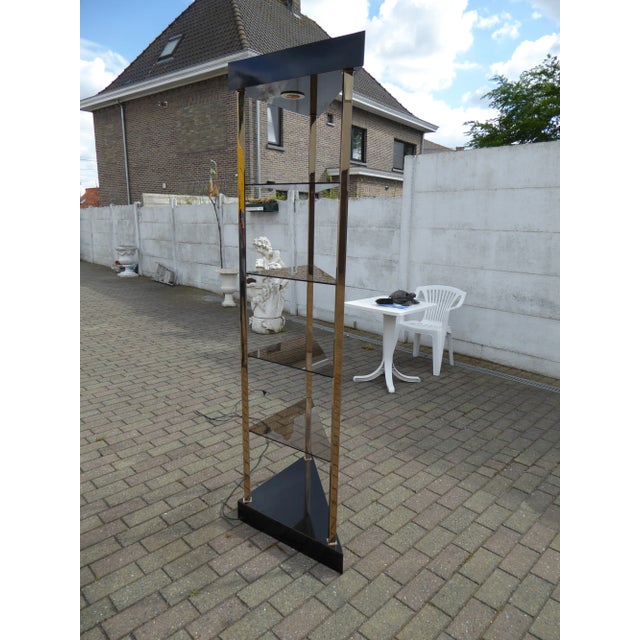 1980s Hollywood Regency Display Shelf from Belgo Chrom For Sale - Image 5 of 12