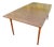 Vintage Mid-Century Modern Formica Extendable Dining Table With Walnut Wood Legs For Sale