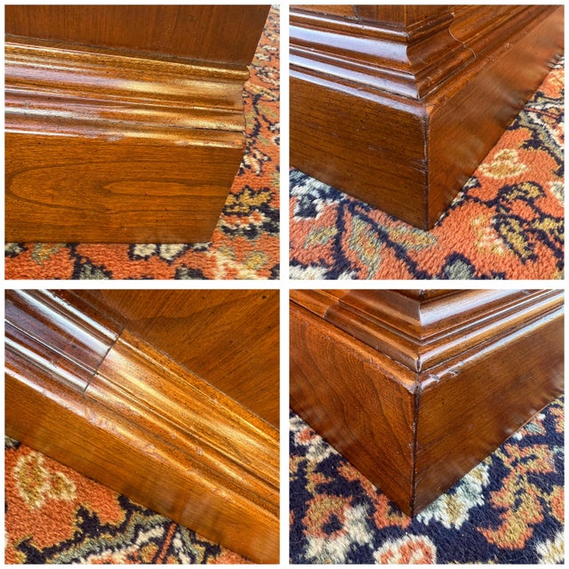 1960s Ethan Allen Georgian Court Chippendale Cherry Nightstand With Drawer (11-5116 Sheffield) For Sale - Image 13 of 13