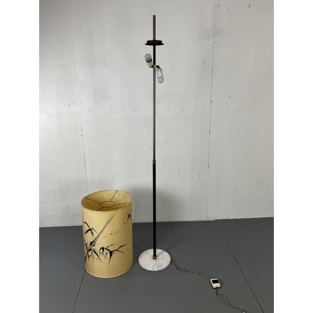 Mid-Century Modernist Italian Floor Lamp with Marble Base, 1950s For Sale - Image 13 of 14
