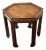 Vintage Altavista Lane Walnut Hexagonal Side Table For Sale
