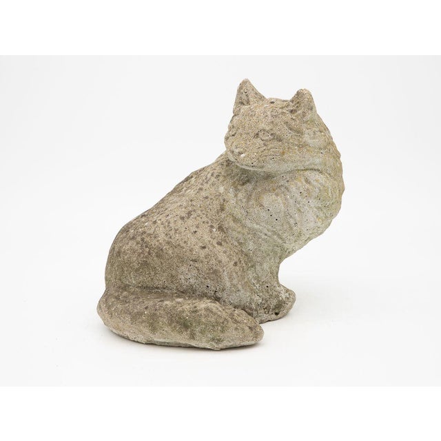 Cast Stone Cat Garden Ornament Chairish