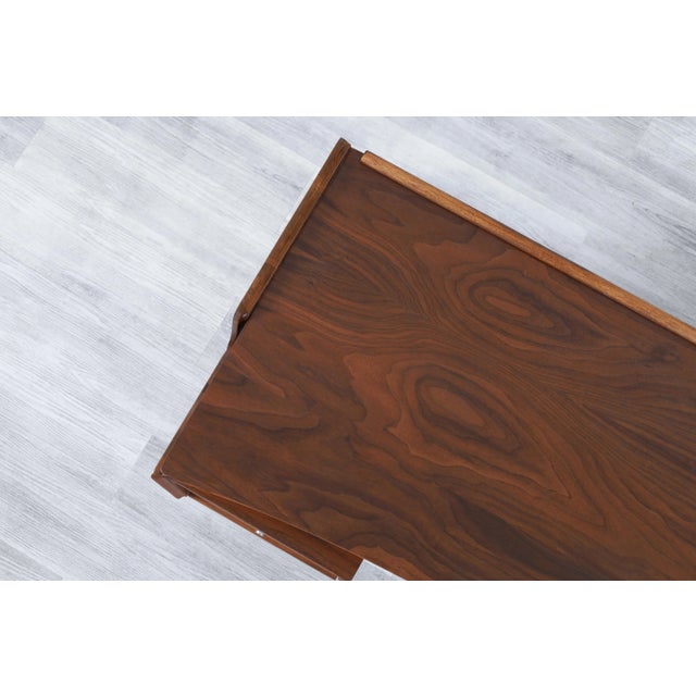 1960s Mid Century Modern Walnut "Mainline" Desk by Hooker For Sale - Image 11 of 11