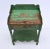 A marvelous single drawer two tier wash stand with dovetail joinery and Folk Art styling in the original green paint....