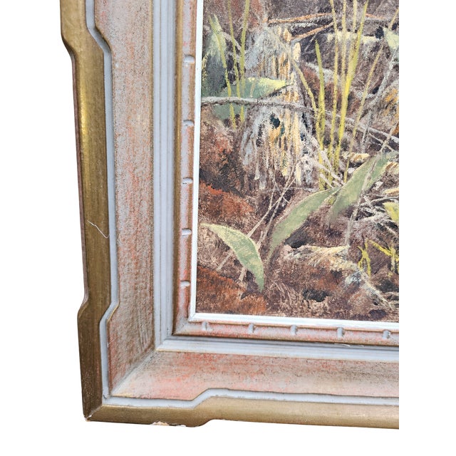 Ronald Davies Canadian Woodland Wildflower Oil Painting, Framed, Mid-20th Century For Sale - Image 4 of 18