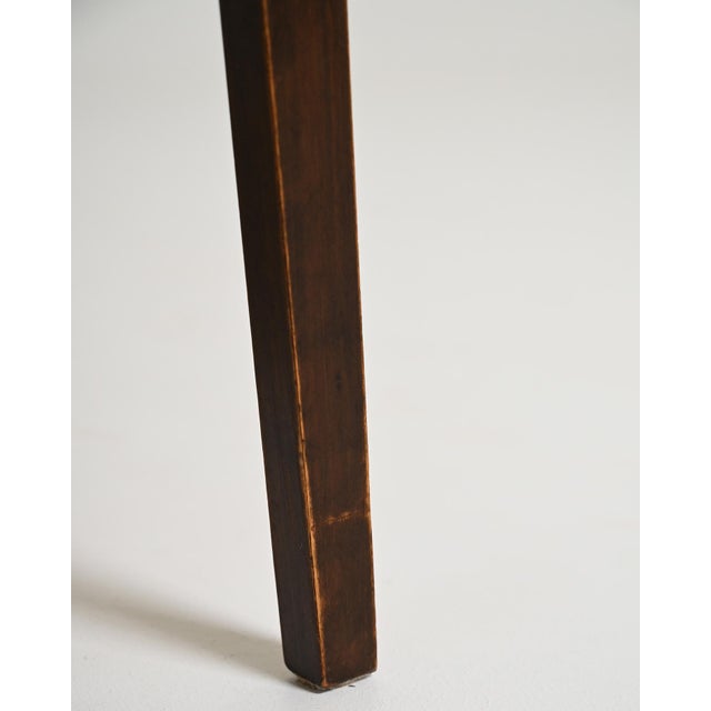 Scandinavian Teak and Dark Wood Bedside Table, 1950s For Sale - Image 9 of 11