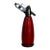 Vintage Red Soda Siphon Barware Bottle, Retro Café Style For Sale