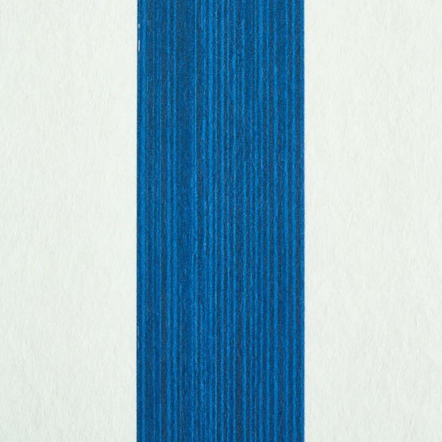 Transitional Sample - Schumacher Edwin Stripe Medium Wallpaper in Navy For Sale - Image 3 of 4