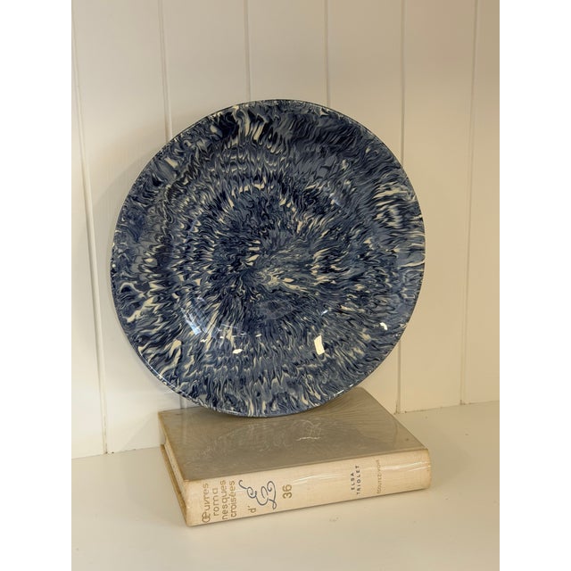 A striking hand-thrown Aptware serving bowl by celebrated French ceramicist Christine Jouval. Signed by the artist, this...