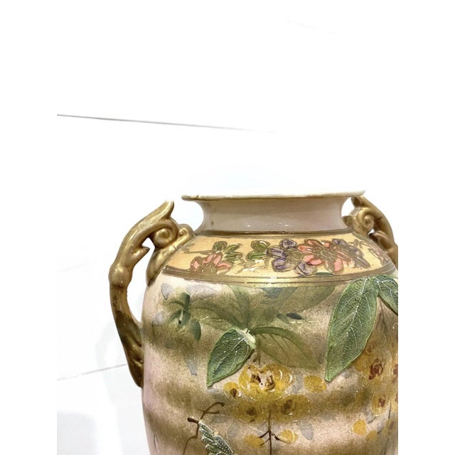 Brown Antique 19th Century Japan Moriage Vase For Sale - Image 8 of 11