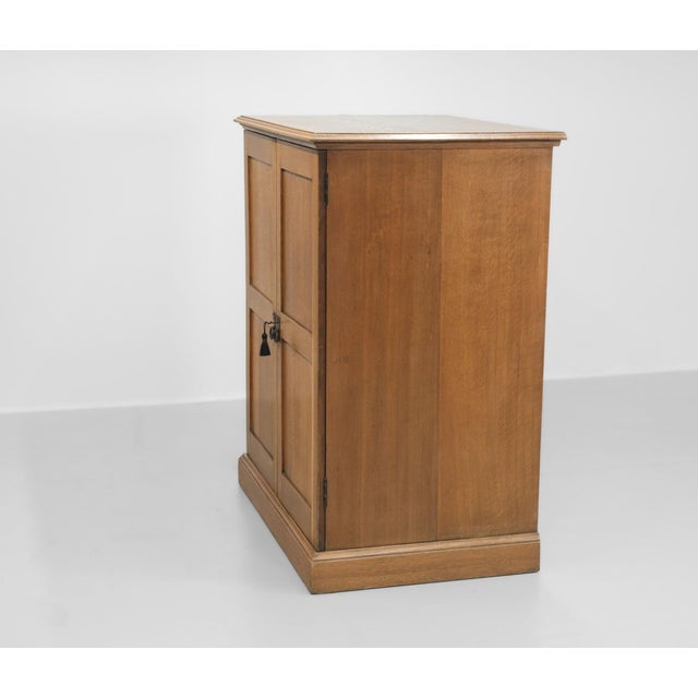 Large Arts & Crafts Cotswold School Oak Enclosed Chest of Drawers, 1906 For Sale - Image 18 of 18