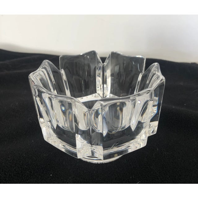 Glass Vintage 1970s Orrefors Corona Bowl, Sweden For Sale - Image 7 of 9