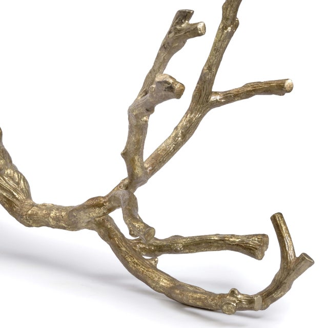 Traditional Regina Andrew Metal Branch in Gold For Sale - Image 3 of 5