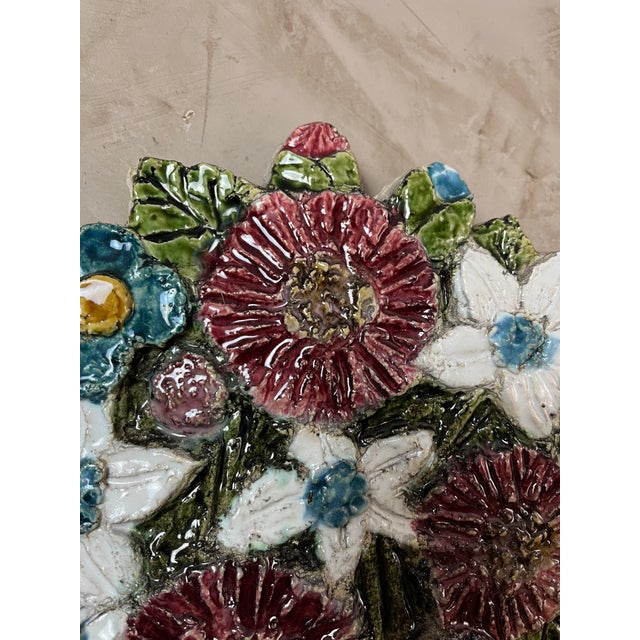 Brown Ceramic Wall Decoration, 1970s For Sale - Image 8 of 14