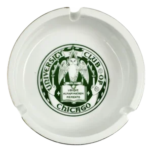 Vintage University Club Chicago Ceramic Ashtray