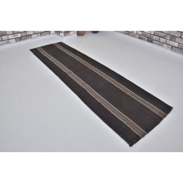 1960s Vintage Anatolian Stripe Kilim Runner For Sale - Image 5 of 9