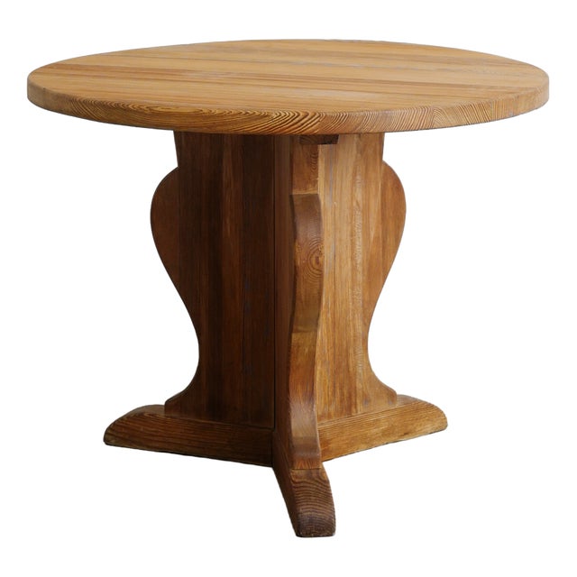 Swedish Modern Lovö Round Side Table by Axel Einar Hjorth for Nordiska Kompaniet, 1930s For Sale
