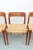 Vintage Dining Chairs in Teak by Niels Otto Møller for J. L. Møller Möbelfabrik, 1950s, Set of 4 For Sale - Image 12 of 17