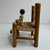 1950s Vintage Eric Horne Co. Wooden Peg Doll in a Rush-Seat Chair, Made in Usa For Sale - Image 5 of 15
