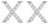 10K White Gold 1/10 Cttw Diamond 'X' Initial Stud Earring For Sale