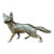 Vintage English Brass Fox Figure For Sale