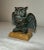 1970s Vintage Very Heavy Detailed Solid Bronze Perched Owl Statue Sculpture Figure For Sale - Image 5 of 9