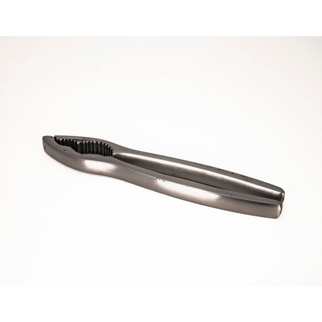 Metal Vintage Matte Inox Stainless Steel Nutcracker, 1960s For Sale - Image 7 of 12