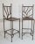 Burnt Umber Spanish Wrought Iron Barstools with Back - Set of 6 For Sale - Image 8 of 13