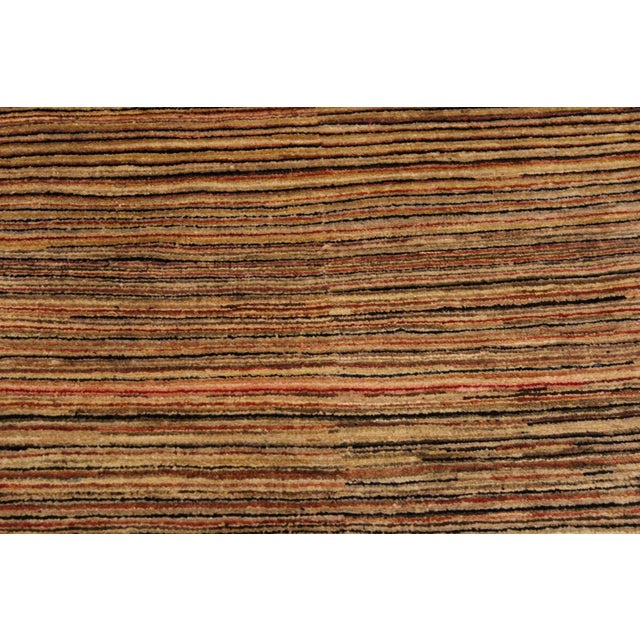 Boho Chic Gabbeh Beige/Brown Wool Rug - 2'10'' X 4'9'' For Sale In New York - Image 6 of 10