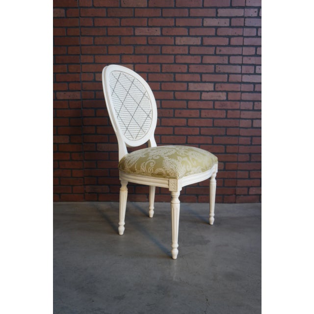 Ethan Allen Chrystiane Cane Back Dining Chairs ~ Set of 6 For Sale - Image 9 of 11
