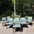 Mid-Century Modern Mid 20th Century Edward Wormley for Dunbar Rosewood Dining Set With Eight Chairs and Three Leaves For Sale - Image 3 of 12