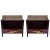 Vintage Brass & Rosewood Nightstands, Set of 2 For Sale - Image 10 of 10