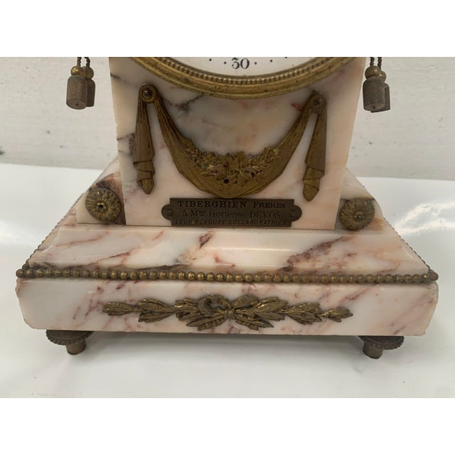 Louis XVI Fireplace Set in Marble and Chased Bronze, Set of 3 For Sale - Image 14 of 18