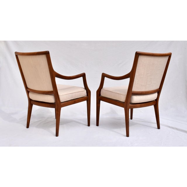Mid 20th Century Mid 20th Century Pair of Open Armchairs Attributed to t.h. Robsjohn-Gibbing for Widdicomb For Sale - Image 5 of 9