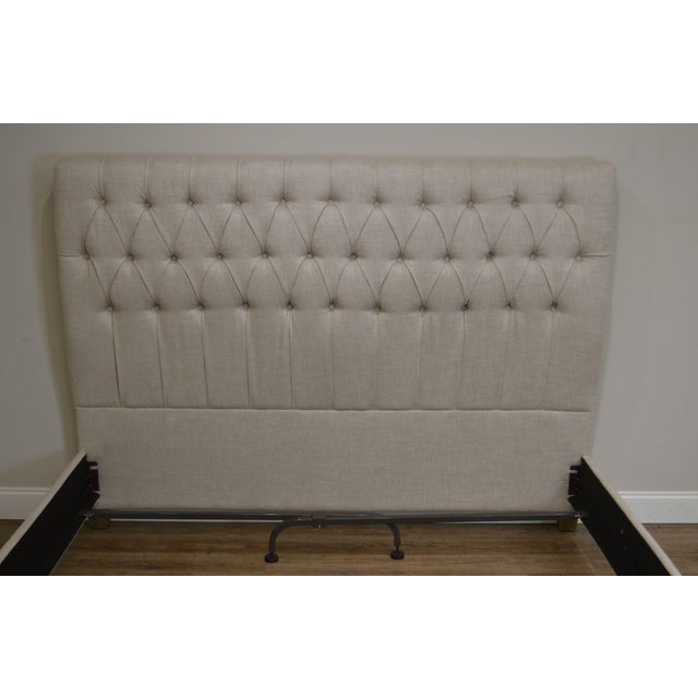 Restoration Hardware King Size Tufted Upholstered Bed Chairish