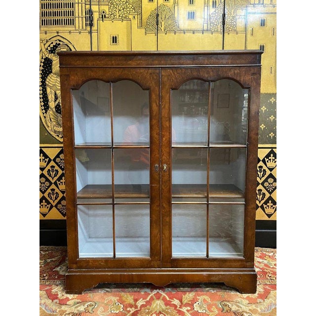 Wood Vintage English Showcase For Sale - Image 7 of 7