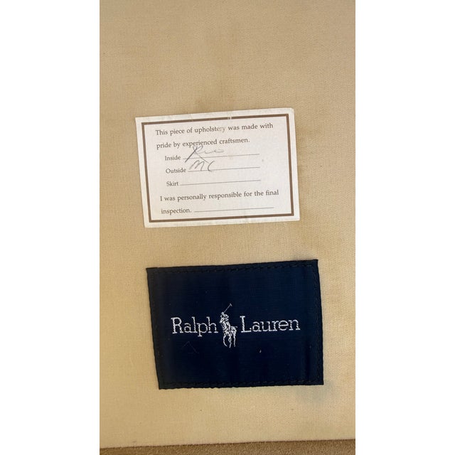Ralph Lauren Home Devonshire Suede Wingback Chair For Sale - Image 17 of 17