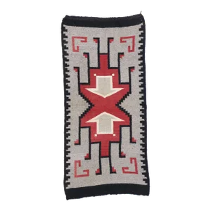 Vintage Klagetoh Navajo-Style Kilim Rug, 02'04 X 04'11