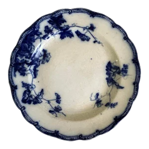 Antique Aesthetic Ridgway Flow Blue Lonsdale Pattern Platter, Circa 1890s
