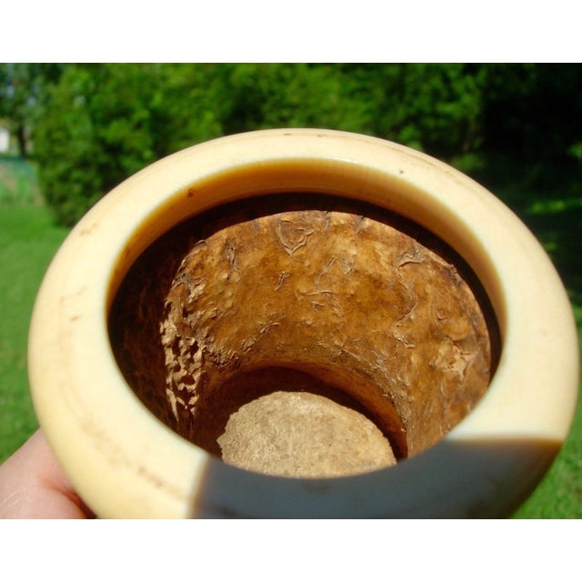 Excellent ChiAntique Chinese Molded Gourd Cricket Cage With Landscape Scene, 18th/19th Century For Sale - Image 9 of 9