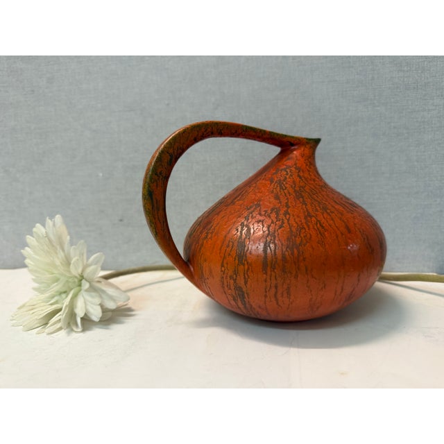 1950s German Turquoise Ceramic Vase by Kurt Tschörner for Ruscha, 1950s For Sale - Image 5 of 18