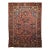 Vintage Heriz Serapi Rug, Hand-Knotted Wool, Geometric Pattern, Rust-Red & Blue, 7x10 For Sale