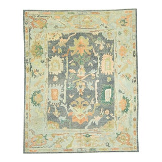 Turkish Oushak Rug 8' x 9'11" For Sale