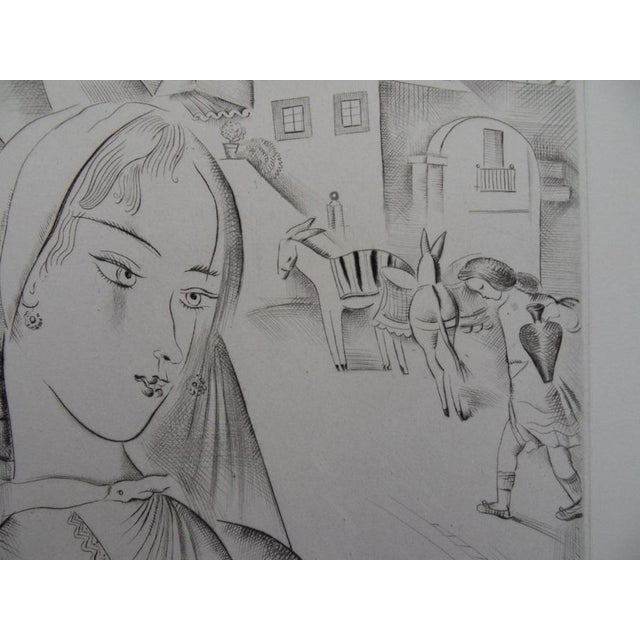 Mily Possoz, The Young Girls of the Village, Original Engraving For Sale - Image 4 of 8