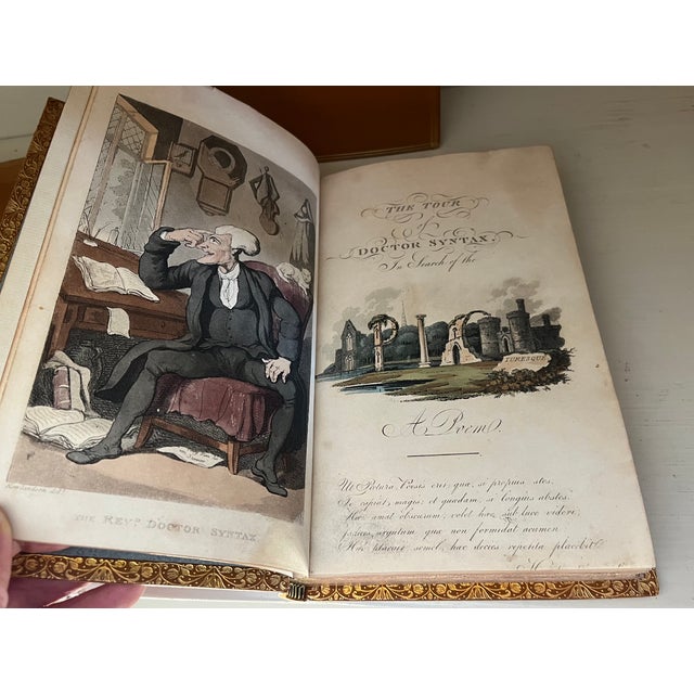 Fine Leather Bindings - Books by William Combe - The Three Tours of Reverend Doctor Syntax - 3 Volumes For Sale - Image 16 of 18