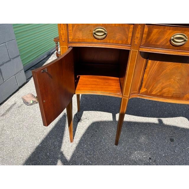 1950s 1950s Mahogany Federal Style Hickory Chair Sideboard For Sale - Image 5 of 5