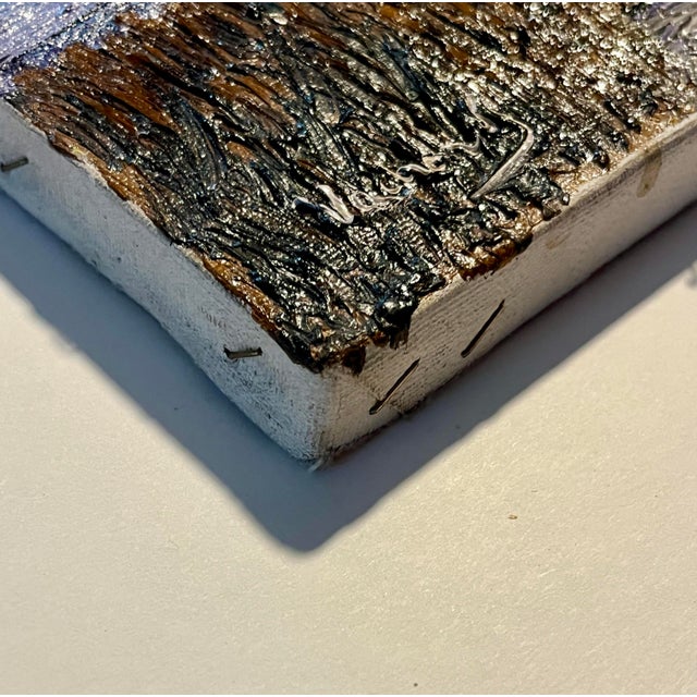 Violet 1969 Oil on Canvas Painting by Andrew William Vachon "Jesse James, the Studio" For Sale - Image 8 of 9