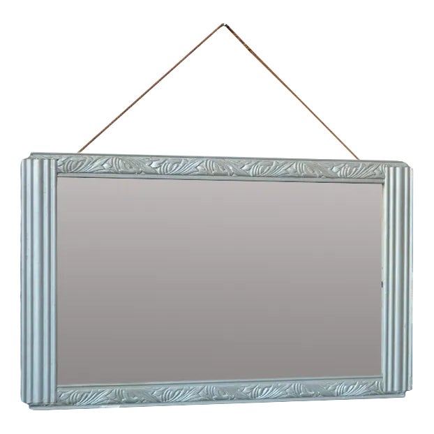 Art Deco Silver Mirror For Sale